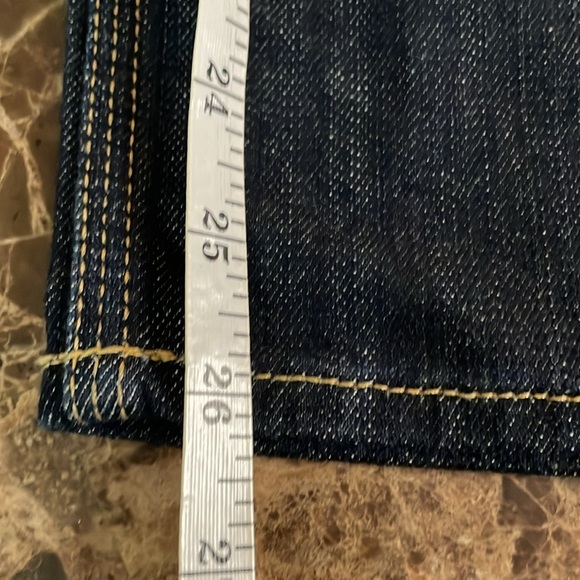 7 For All Mankind Flynt Jeans Boot Cut Dark Wash Denim Size 31 - Picture 11 of 16